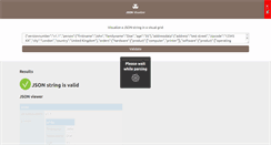 Desktop Screenshot of jsonvisualizer.com